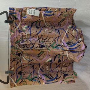 Nordstrom open edit tan doodle print 2X NWT shorts